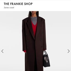 The Frankie Shop Dark Brown Jane Coat